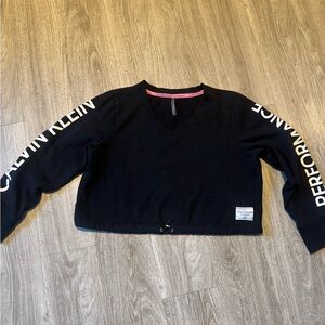 Calvin Klein Performance Black V-Neck Sweater